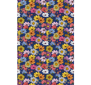Rollo Fenster Blumen buntes frühlingsarrangement - TenStickers