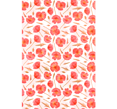 Rollo Fenster Blumen zarte florale muster - TenStickers
