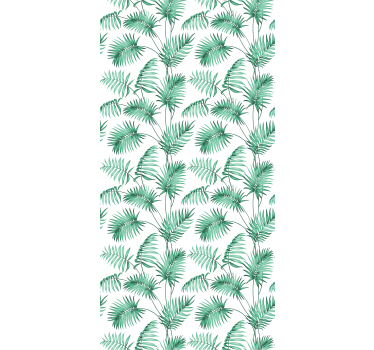 Rollo Fenster Blumen und Pflanzen üppiges grünes laub - TenStickers
