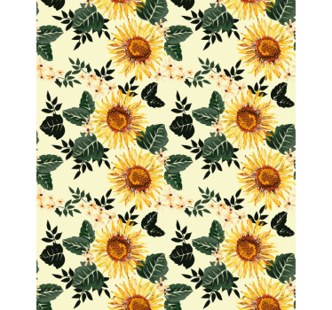 Rollo Fenster Blumen sonnenblumen-blumenthema - TenStickers