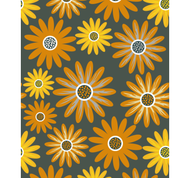 Rollo Fenster Blumen fröhliches blumenarrangement - TenStickers