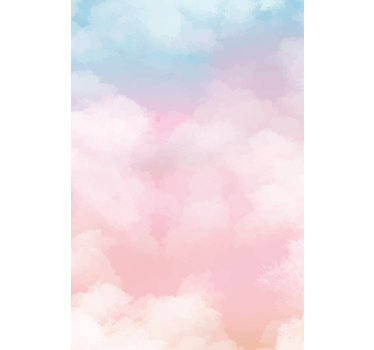 Ehe Rollos Aquarell pastell himmelswolke sky - TenStickers