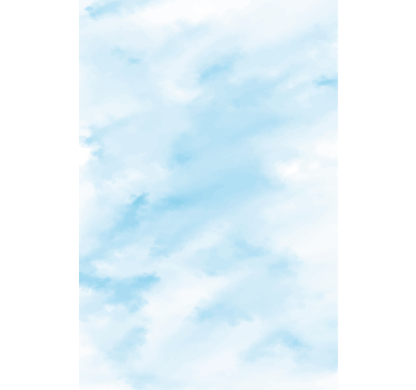 Rollo Fenster Wolken blauer, verschwommener himmel - TenStickers