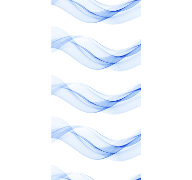 Rollo Wohnzimmer Blaue wellenschattenbild - TenStickers