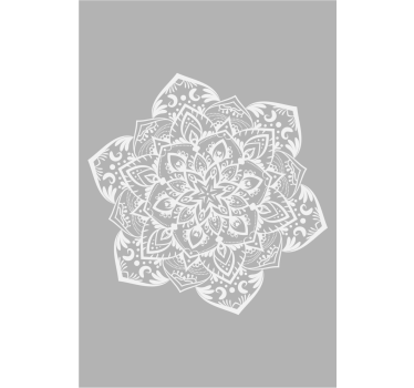 Ehe Rollos Graues minimalistisches mandala - TenStickers