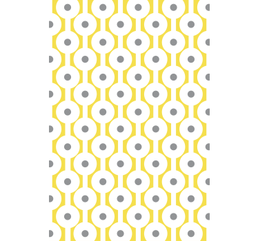 Rollo originell Gelbes und graues geometrisches Muster - TenStickers
