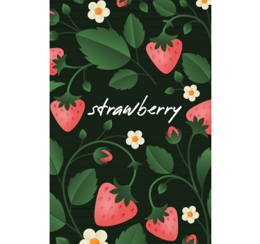Rollo Fenster Obst erdbeer-blumenmuster - TenStickers