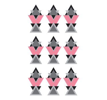 Fenster Rollo modern geometrische dreieckige formen - TenStickers