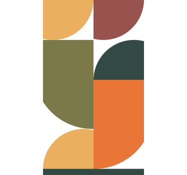 Zeichnungen Rollo Abstrakte geometrische kunst - TenStickers