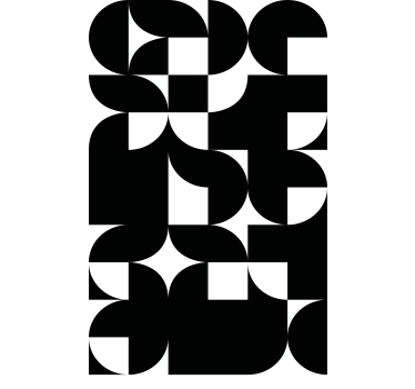 Fenster Rollo modern energetische geometrische anordnungen - TenStickers