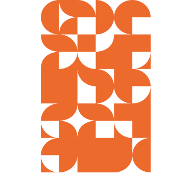 Fenster Rollo modern geometrische orange muster - TenStickers