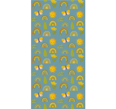 Rollo Fenster Baum sonniges regenbogen-design - TenStickers