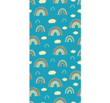 Rollo Kind Schöner frühlingshintergrund mit regenbogen - TenStickers