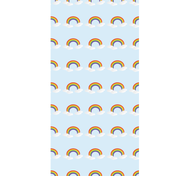 Rollo Kind Bunter regenbogen und wolken - TenStickers