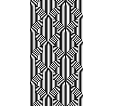 Fenster Rollo modern geometrisches bogenmuster - TenStickers