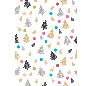 Rollo Fenster Baum stilisierte abstrakte kiefer - TenStickers