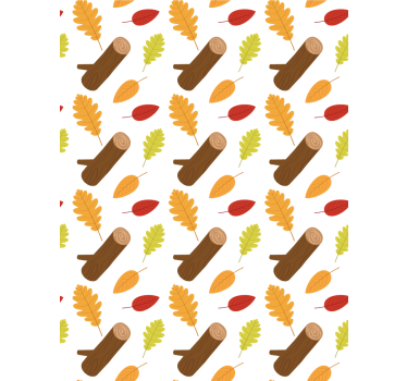 Rollo Fenster Blumen herbstlaubmuster - TenStickers