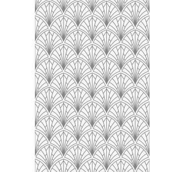 Rollo Fenster Elegant art déco graues muster - TenStickers