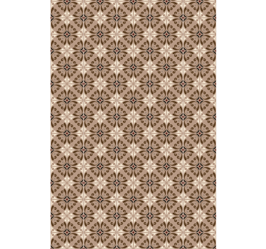 Rollo fenster muster braunes geometrisches design - TenStickers