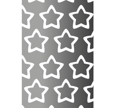 Fenster Rollo modern graues sternmuster - TenStickers