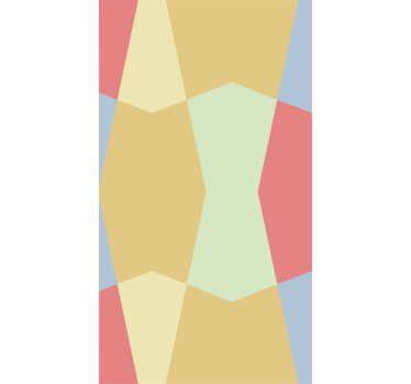 Rollo Fenster Farben geometrische pastellfarben - TenStickers