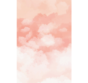 Rollo Fenster Wolken zartrosa muster - TenStickers