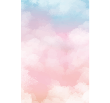 Rollo Wolken Hellblaue und rosa textur - TenStickers
