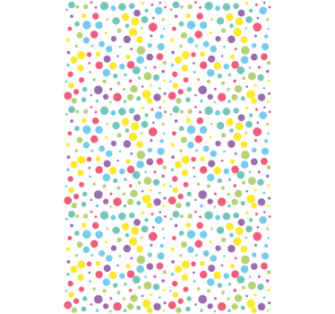 Moderne Rollos Buntes tupfenmuster - TenStickers