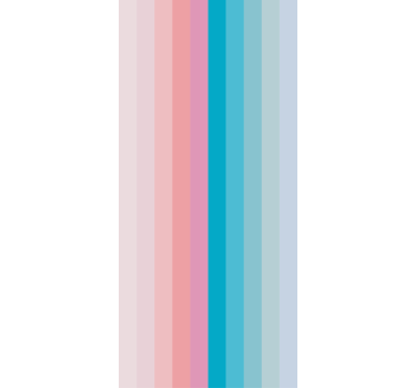 Rollo Fenster Farben gestreift rosa und blau - TenStickers
