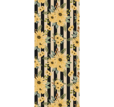 Rollo Fenster Blumen sonnenblumen-blumenmotiv - TenStickers