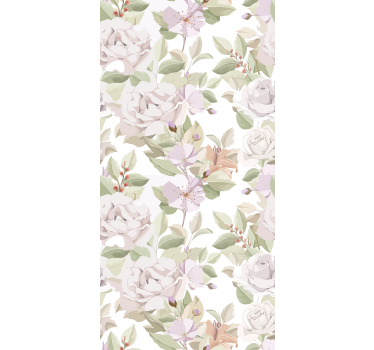 Rollo Fenster Blumen anmutige botanische komposition - TenStickers