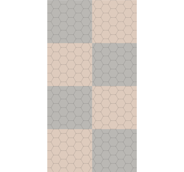 Rollo Fenster Elegant sechseck-musterblöcke - TenStickers