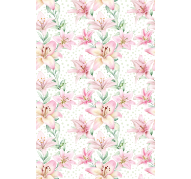 Rollo fenster blumen zarte blumen eleganz - TenStickers
