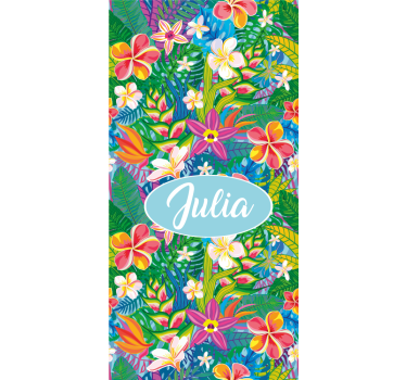 Namensrollo Cartoon blumen - TenStickers
