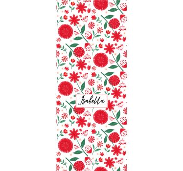 Rollo Fenster Blumen blumenmuster personalisierung - TenStickers