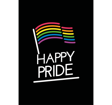 Rollo Fenster Spruch regenbogenflaggenbotschaft - TenStickers
