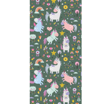 Rollo Fenster Tiere fantasie-einhorn-muster - TenStickers