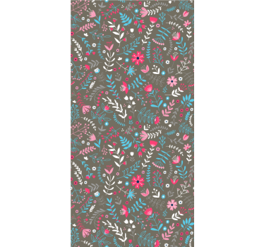 Rollo Fenster Blumen buntes, kleines motiv - TenStickers