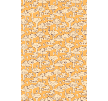 Rollo Fenster Blumen pilz-muster-design - TenStickers
