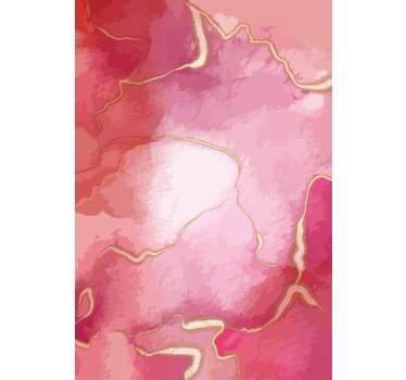 Moderne Rollos Rosa und goldener marmoreffekt - TenStickers