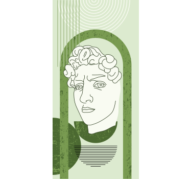 Rollo Fenster Zeichnungen klassisches skulpturporträt - TenStickers