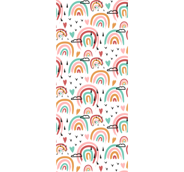 Rollo Fenster Kinderzimmer lebendiges regenbogenmotiv - TenStickers