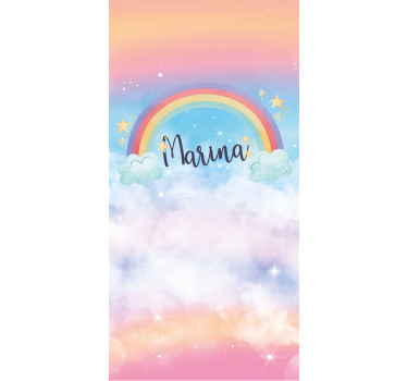 Rollo Kind Fantastischer regenbogen mit schönen wolken - TenStickers