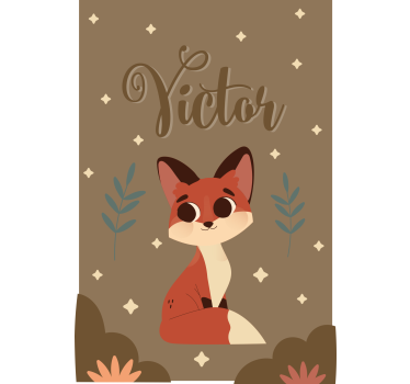 Rollo Fenster Kinderzimmer individuelles fuchs-design - TenStickers