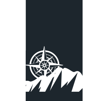 Rollo originell Berg und kompass - TenStickers