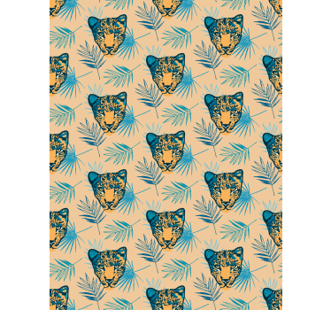 Rollo Fenster Tiere leopardenkopfmuster - TenStickers
