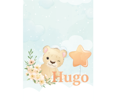 Rollo Fenster Babyzimmer benutzerdefinierte löwenjunges - TenStickers