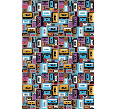 Rollo Fenster Filme vintage-kassetten - TenStickers