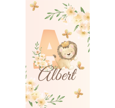 Rollo Babys Süße tiere löwin mit Namen - TenStickers