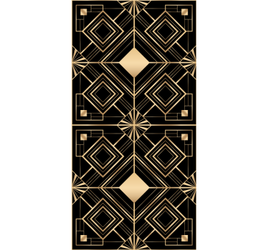 Rollo elegant Moderne kunst schwarz - TenStickers